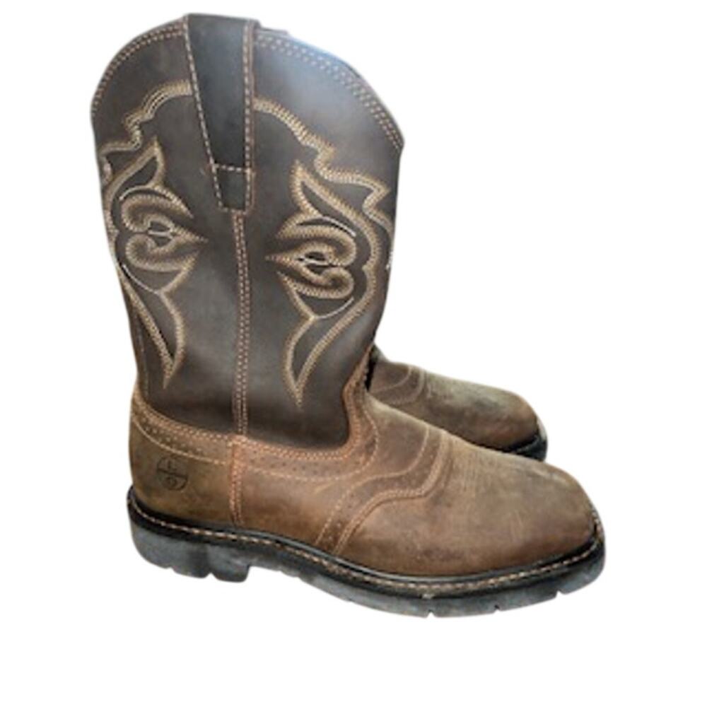 Lincoln Outfitters Mens L9C12 Square Soft Toe Western Work Boots Size 10.5M - Picture 6 of 11